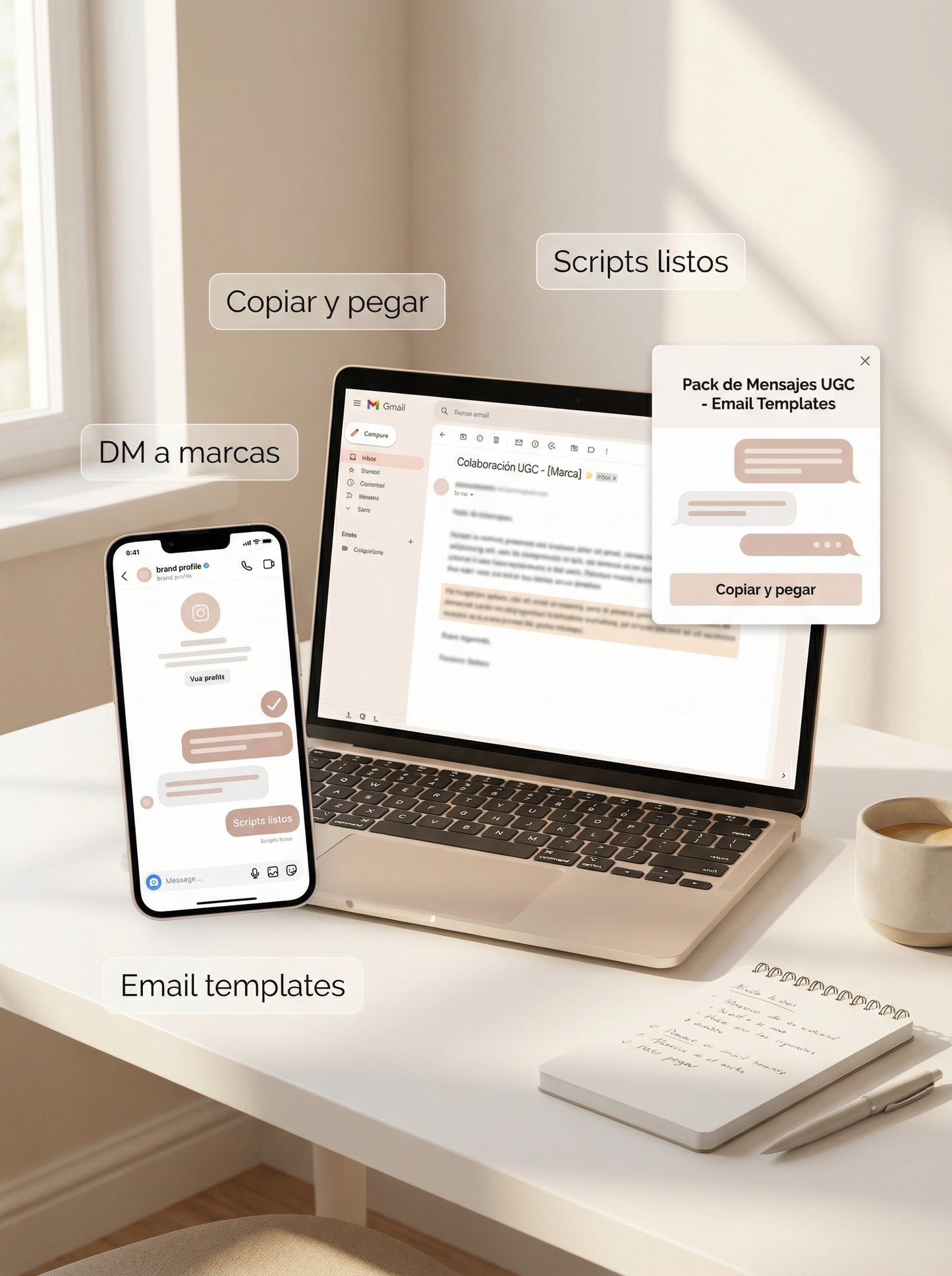 Pack de mensajes + scripts listos para conseguir marcas